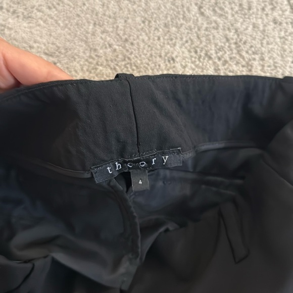 Theory Ines Tailor Wool Pants | Size 4 | Black | Straight Leg - Picture 6 of 10
